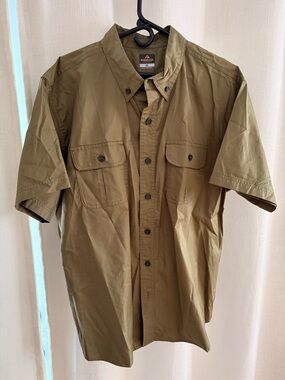 Ridgecut Olive Short Sleeve Button-Down Shirt